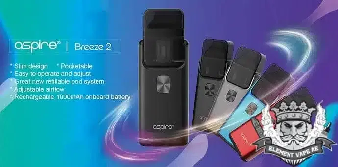 ⁦Aspire Breeze 2 AIO Starter Kit- 2/3ml & 1000mah⁩ - الصورة ⁦2⁩
