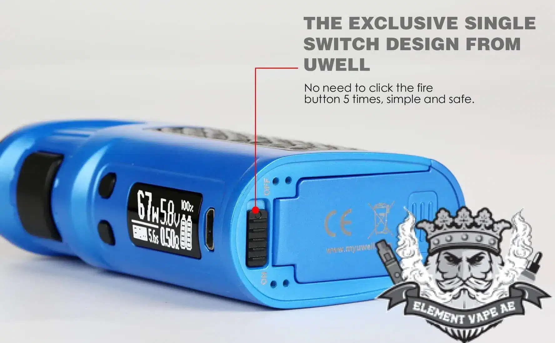 Uwell Ironfist 200W TC Box Kit with Crown 3 - Image 4