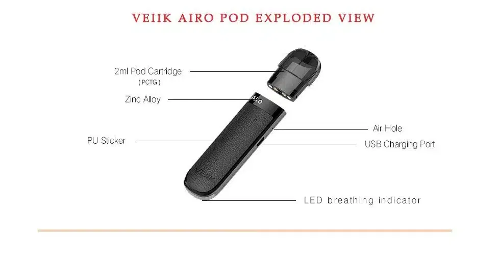 AIRO POD by VEIIK AIRO POD by VEIIK, 2ml Tank