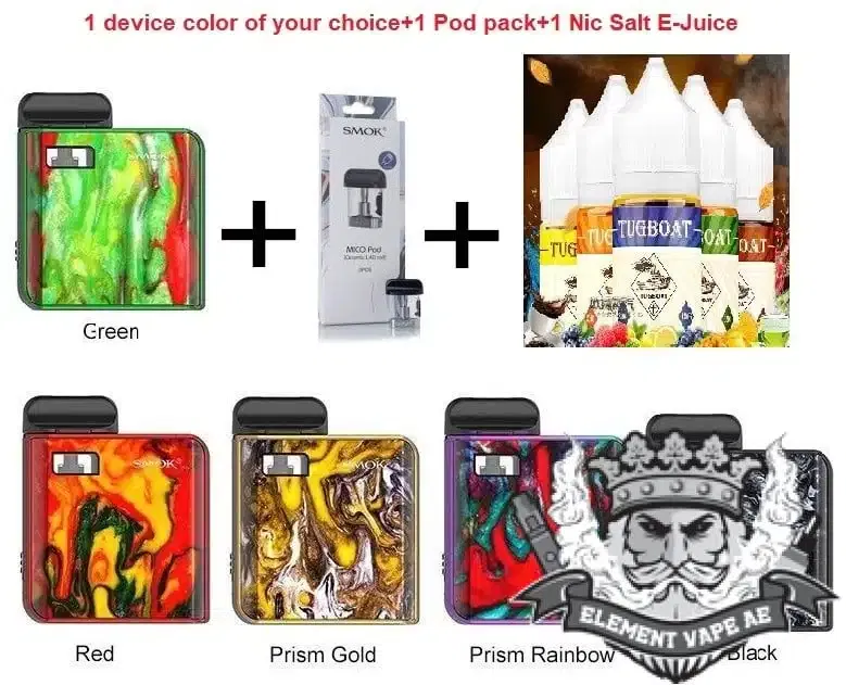 Smok MICO+Extra Pods+E Liquid special offer