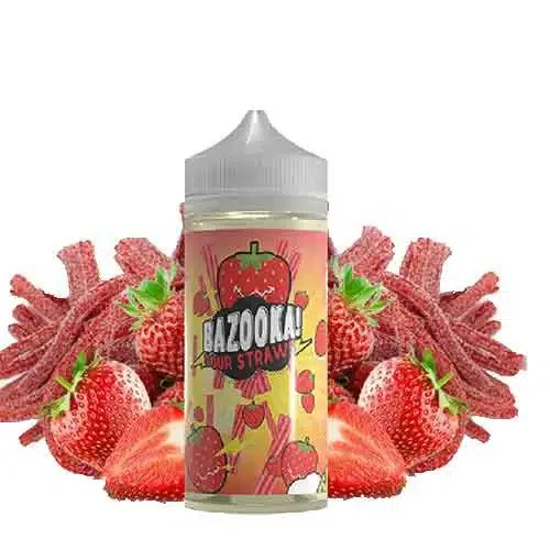 Strawberry By Bazooka Sour Straws Tropical Thunder 100ml