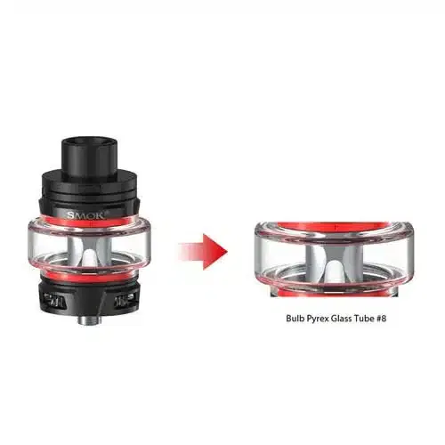 SMOK Pyrex Bulb Glass Tube for Stick V9 Max Tank 1pc/pack - Image 2
