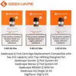 Wenax Q Pod Replacement in UAE