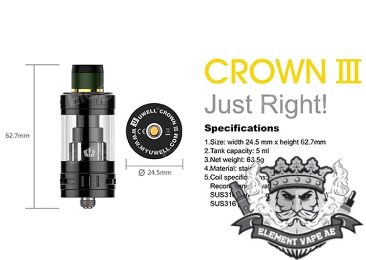 Uwell Ironfist 200W TC Box Kit with Crown 3 - Image 7