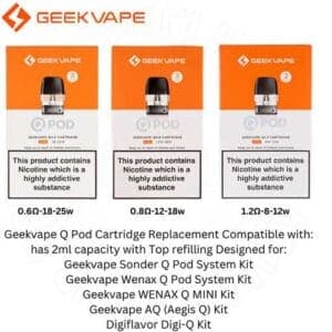 Wenax Q Pod Replacement in UAE